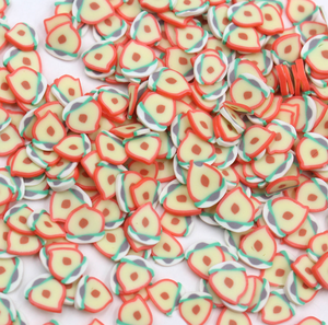 Morceaux de tranches de fruits de fraise en argile polymère, 1000 gpolymère, accessoires pour Slime et Nail Art, 50 pièces - Product Image 6