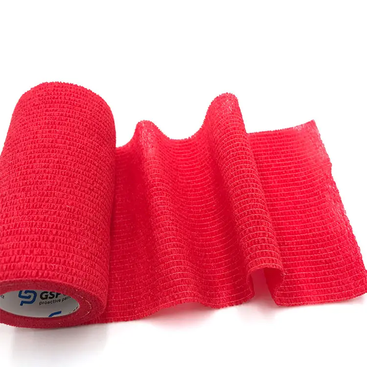 Hot selling stretch non-woven cohesive vet wrap waterproof elastic wrap bandage