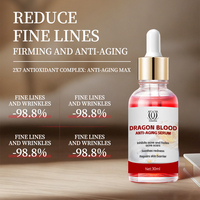 Sérum Visage Anti-Âge au Collagène Dragon Blood, Niacinamide, Acide Hyaluronique, Réparateur, Raffermissant, Céramide pour les Rides et Ridules