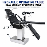 Table d'opération hydraulique pour bloc opératoire d'hôpital, pour chirurgie crânienne, avec appui-tête réglable multi-positions