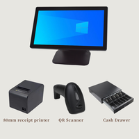 Terminal de point de vente (TPV) Windows/Android 18,5/21,5 pouces, écran tactile tout-en-un pour la commande en restaurant, système de point de vente (PDV)