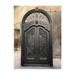 Puertas con Paneles Laterales, de Entrada Única, Forjadas, Venta al por Mayor, Puertas Dobles 1 metro cuadrado de madera forjada de caoba de Xiamen en formato <span class=keywords><strong>PDF</strong></span> para puerta de hierro - Product Image 3