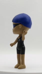 โมเดลนักว่ายน้ำของเล่นหุ่นนักกีฬาพีวีซีแข็งขนาดเล็กดีไซน์ดั้งเดิมทำจากวัสดุ ABS - Product Image 6