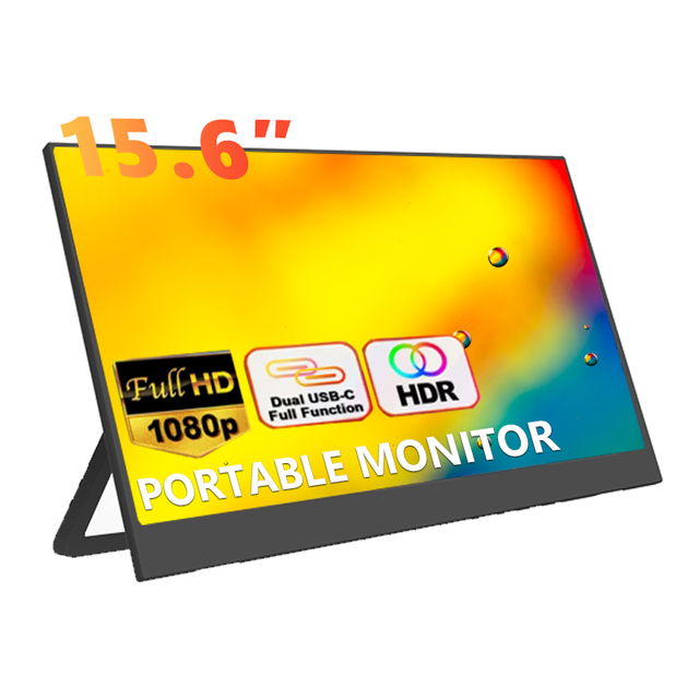 Full HD 15.6 Inch USB-C Touch Monitor for Laptop Portable Gaming Display