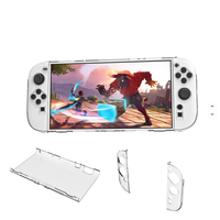 Coque en cristal transparent pour Switch 2 Conception à dégagement rapide Matériau dur compatible avec les consoles Nintendo Switch 2 Facile à enlever
