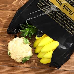 Thank You Biodegradable Side Gusset Shopping Bags with Handle Custom Logo PE <b>Material</b> for Supermarket <b>Packaging</b> - Product Image 5