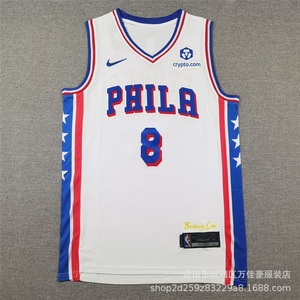 <span class=keywords><strong>Maillot</strong></span> de basketball d'entraînement brodé Maxi Embiid 21 Echicome 77 pour homme, fabriqué en Chine – Collection été - Product Image 2