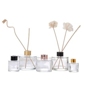 35ml 50ml 100ml 120ml 150ml <b>200ml</b> Transparent Cylinder Shaped Air Fragrance Reed Diffuser Empty Glass <b>Bottle</b> for Home Decoration - Product Image 1