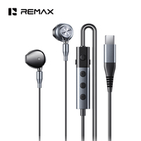 Écouteurs filaires HiFi REMAX RM-707a avec carte son Type-C, micro, changeur de voix, pour karaoké, enregistrement en direct, jeu 3D, contrôle intégré