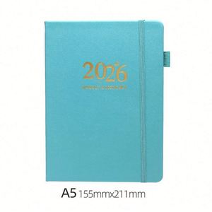 2026 Custom A5 PU Leather Journal <b>Notebook</b> Hardcover Annual <b>Diary</b> Agenda Daily - Product Image 6