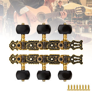 <span class=keywords><strong>Alice</strong></span> classica chitarra testa della macchina 1:14 rapporto di trasmissione chitarra accordatura chiave pioli 3 + 3 sintonizzatori w/ebano pulsante AO-020HV3P - Product Image 2