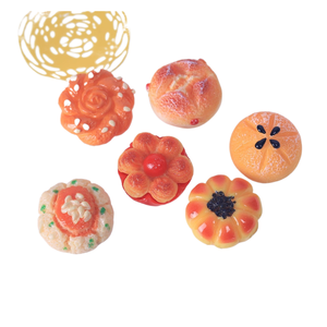 Accessoires de bijoux en résine de haute qualité, jouets miniatures de simulation alimentaire DIY, pain et gâteaux <span class=keywords><strong>à</strong></span> coller, artisanat - Product Image 2
