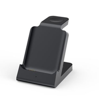 4-In-1 Dual Magnetische Beugel Snel Draadloos Opladen Power Bank Opvouwbare Afneembare Functie Smart Mobiele Telefoons Houder Klok