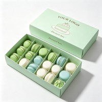 Boîte à pâtisserie biodégradable personnalisée pour desserts, de haute qualité, pour gâteaux, cruffins et biscuits, avec impression à l'encre de soja, vente en gros