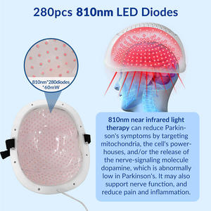 Capacete de Luz Infravermelha Próxima 810nm para Alívio da Enxaqueca e Tratamento de Doenças Cerebrais como <span class=keywords><strong>Parkinson</strong></span>, Alzheimer e Demência - Product Image 4