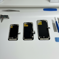 Écran factice pour iPhone 12/13/14/15/16/17 Pro Max Air LCD non fonctionnel avec numériseur tactile et châssis complet