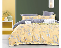 Parures de lit imprimées en coton, personnalisées, imprimées, de luxe, avec housse de couette imprimée, draps plats imprimés et taies d'oreiller