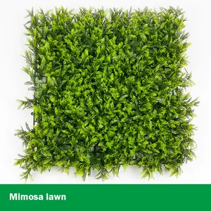 Fogli artificiali finti all'aperto erba pianta prato bosso verde siepi pannelli pannello di recinzione a parete in erba