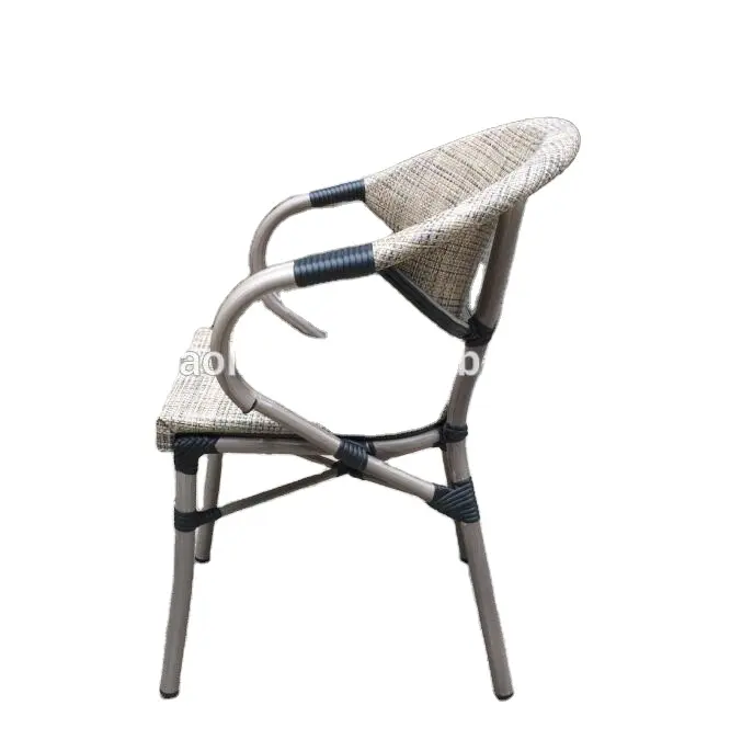 Khakia textileen textileen Bistro <span class=keywords><strong>Cadeiras</strong></span> de jantar chiar Moda <span class=keywords><strong>Cadeiras</strong></span> de jardim empilhável cadeira de bambu