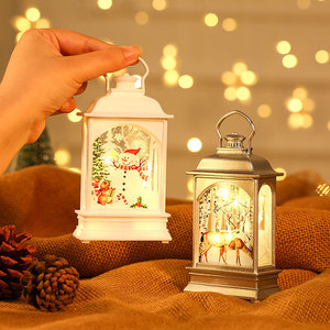 New Christmas decorative light-up portable oil lamp, LED <b>window</b> display ornament, party decoration, children's gift - Product Image 1