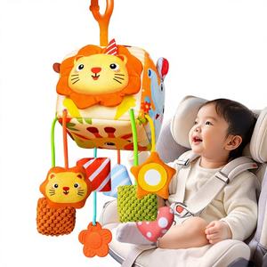 <span class=keywords><strong>Jouet</strong></span> suspendu pour siège auto et poussette, clochette apaisante pour <span class=keywords><strong>bébé</strong></span>, forme animale en plastique - Product Image 1