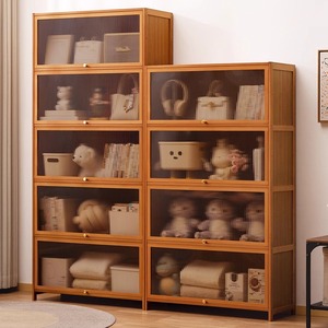 Floor-standing storage cabinet, simple multi-functional storage unit for living room, <b>drawer</b>-style display cabinet for office - Product Image 2