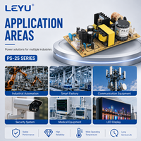 Alimentation à découpage à cadre ouvert PS-25-12 12V 2.1A 25W CA/CC à sortie unique pour contrôle industriel et instruments