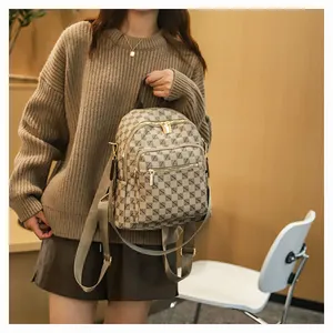 Laptop çantası öğrenci schoolbag rahat büyük kapasiteli fermuar bilgisayar özel Logo kadınlar dizüstü sırt çantası
