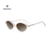 Lunettes de vue ovales de luxe Flowerfour en acétate écologique, monture intégrale unisexe avec charnière à ressort, pour adultes