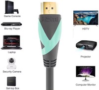 24K Vergoldetes Stecker-zu-Stecker-Kabel 2.1 8K 60Hz PVC-Ummantelung für DVD-Player TV-Monitor Computer & Projektor
