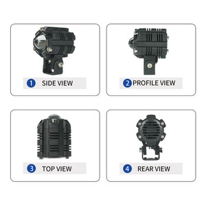 Liuhjg Cặp Nhôm 17W 12-80V Xe Máy Đèn Sương Mù Chất Lượng Cao Trắng Vàng Liên Đổi Trên Phổ Quát Cho Off-Road Đường Phố Sử Dụng - Product Image 3