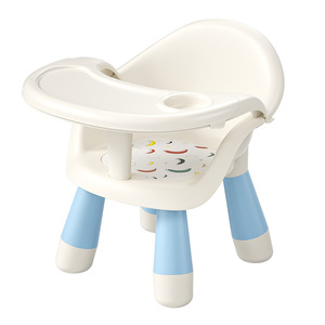 Children's High Chair <b>Plastic</b> Whistling Chair With Tray For 1-2 Years Old Kids Feeding Seat Multifunctional Design - Product Image 5