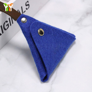 Felt triangular coin <b>purse</b>, candy-colored coin pouch, earphone bag, storage bag, Korean style small handbag. - Product Image 4