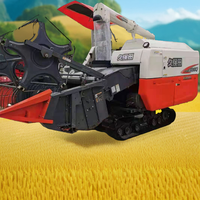 Moissonneuse-batteuse Kubota 688Q d'occasion fiable pour la récolte du blé, du riz, du colza et du manioc, avec moteur fiable