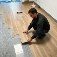 Plancher en vinyle SPC de haute qualité, design moderne, imperméable, à clipsage par clic