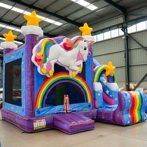 Castillo Inflable con Tobogán, Parque Infantil Comercial de PVC, Casa de Brinco Inflable, Castillo de Brinco para Niños - Product Image 5