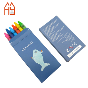 Juego <span class=keywords><strong>de</strong></span> 6 Crayones <span class=keywords><strong>de</strong></span> Colores Personalizados al por Mayor para Niños, Embalaje <span class=keywords><strong>en</strong></span> Caja <span class=keywords><strong>de</strong></span> Papel, Papelería Segura para Niños - Product Image 2