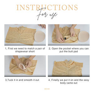 लुभावनीय बट हिप अप पेड एन्हासर सेक्सी महिलाएं कृत्रिम नितंबों को बूती लिफ्ट के लिए स्पंज बट सम्मिलित - Product Image 6