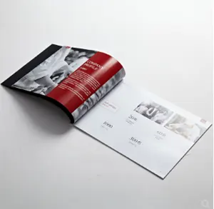 Zadel stiksels binding Custom A5 A4 A3 size goedkope brochure boek catalogus tijdschrift boekje afdrukken