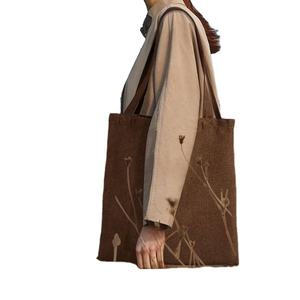 Customizable Size <b>Linen</b> Folding Solid Color Canvas Tote <b>Bag</b> Factory Printable Logo Sublimation Blank Shoulder <b>Bag</b> Cotton Canvas - Product Image 4