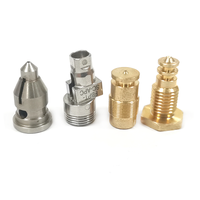 Pièces usinées CNC de précision en laiton et acier inoxydable sur mesure, connecteur à fibre optique, buse à broches, raccord hexagonal fileté industriel