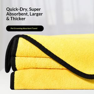 منشفة استحمام فاخرة ماصة للحيوانات الأليفة للقطط والكلاب - سريعة الجفاف سميكة كبيرة الحجم لتنظيف وتمشيط وامتصاص الماء - Product Image 4