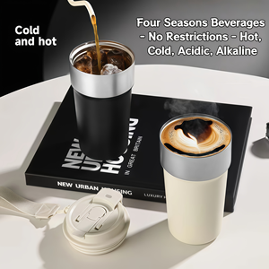 Vaso Térmico de Acero Inoxidable SUS304 de 18oz/532ml con Logotipo Personalizado, Tapa Abatible Antiderrames y Correa para la Muñeca - Product Image 6