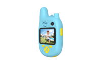 Appareil photo et talkie-walkie pour enfants 2,4 G 20 MP à double objectif 2-en-1 avec capteur CMOS, mise au point fixe, vidéo Full HD, appels bidirectionnels