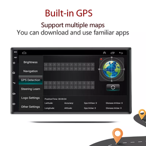 DIN đôi 7 inch GPS navigation Android 2 + 32 GB Wifi BT đài phát thanh xe hỗ trợ loa siêu trầm Xe Video t3l - Product Image 3