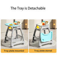 Chaise de salle à manger réglable multifonctionnelle pour bébé enfant
