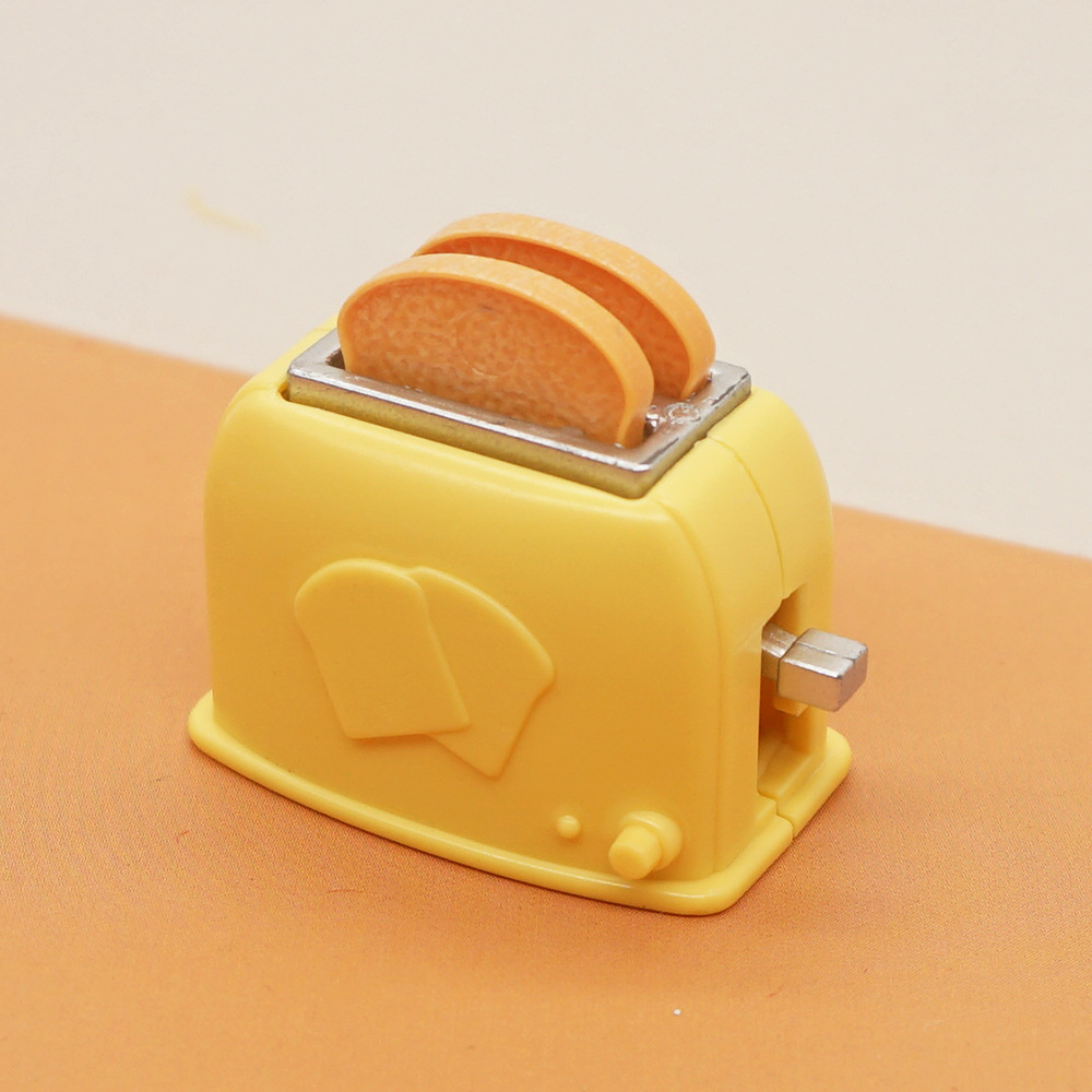 Kit Petit-déjeuner Miniature Pour Maison De Poupée – Machine à Pain, Toasts, Confitures, Cafetière – Accessoires En Résine Réaliste – Déco DIY