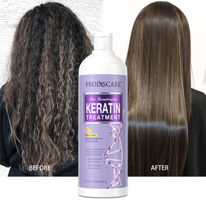 Tratamiento de queratina para alisar el cabello Queratina brasileña profesional Suavizante Tratamiento de queratina pura orgánica para el cabello - Product Image 1