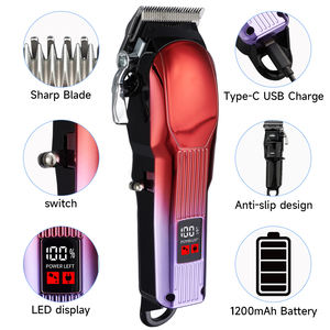 バーバーヘアコードレストリマー男性充電式USB電気プロヘアクリッパー - Product Image 2