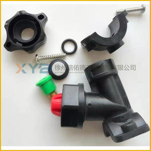 Boquilla de Aspersión de Doble Cabezal (Cobre y Plástico Rojo) para Rodillo de Doble Tambor Pequeño XD133 SPT-8, Maquinaria de Construcción - Product Image 5